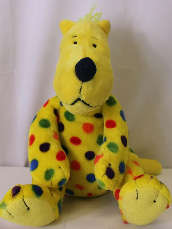 2014 Kohl's Cares Dr. Seuss Yellow Polka Dotted Dog Put Me in the Zoo Plush