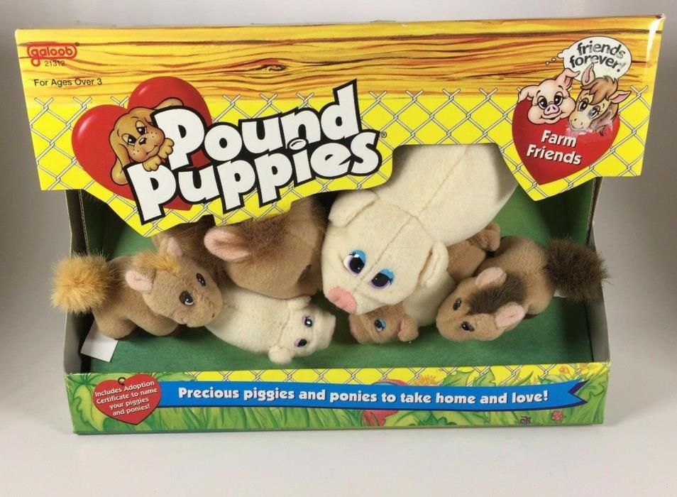 Pound Puppies Galoob Farm Friends Mini Precious Piggies and ponies - Vintage