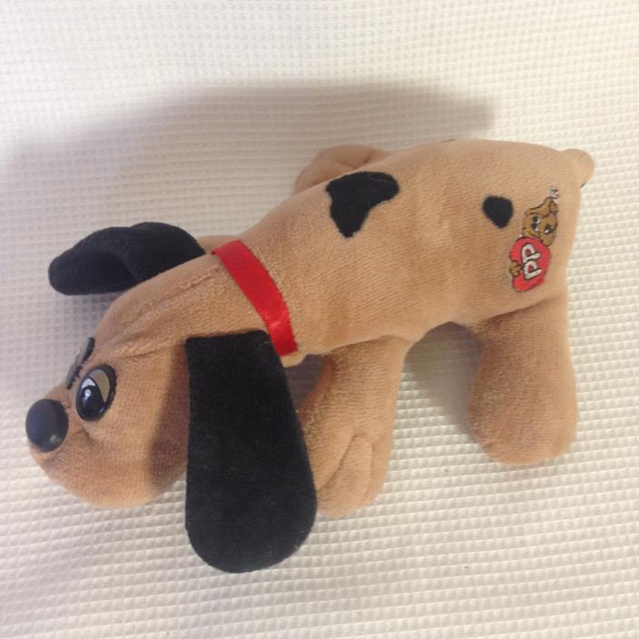 Pound Puppies Brown With Black Spots Vintage Tonka Stuffed Plush 7in 1986