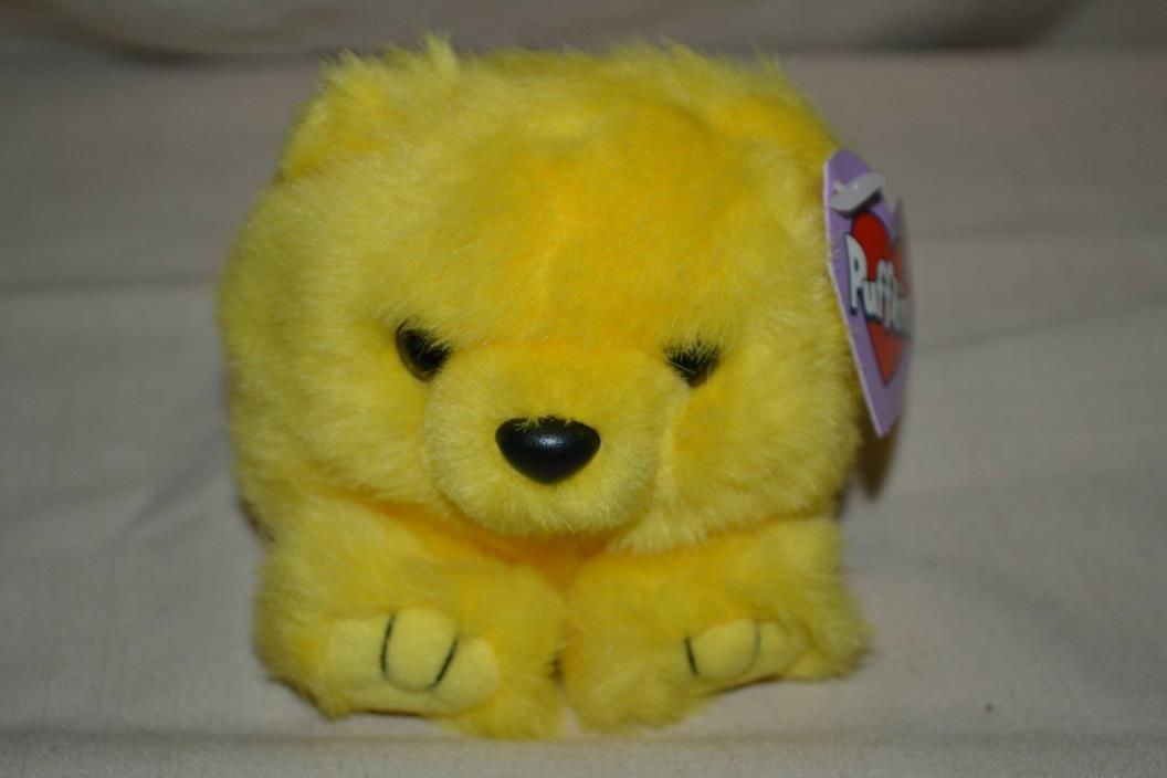 Swibco Puffkins Plush Buttercup Yellow Bear