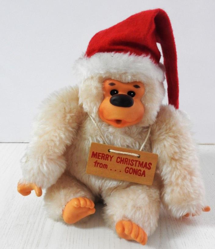 VINTAGE RUSS BERRIE  MERRY CHRISTMAS from GONGA SANTA HAT  7