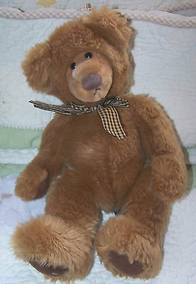 Russ Light Brown Fluffy Stuffed Teddy Bear Geoffrey 13