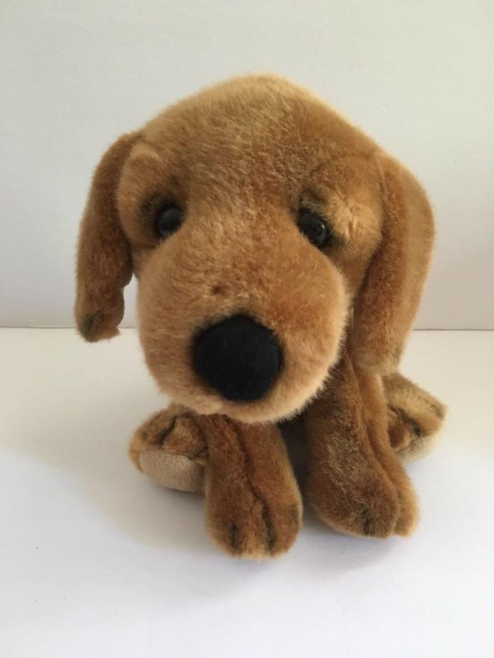 Russ Berrie Brown Dog Puppy Beagle Stuffed Aminal Plush Toy