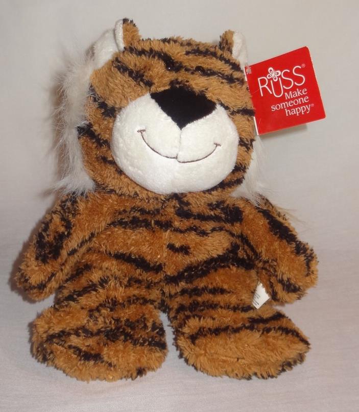 Russ Tiger Plush Stuffed Animal No. 39663 Orange Black 9