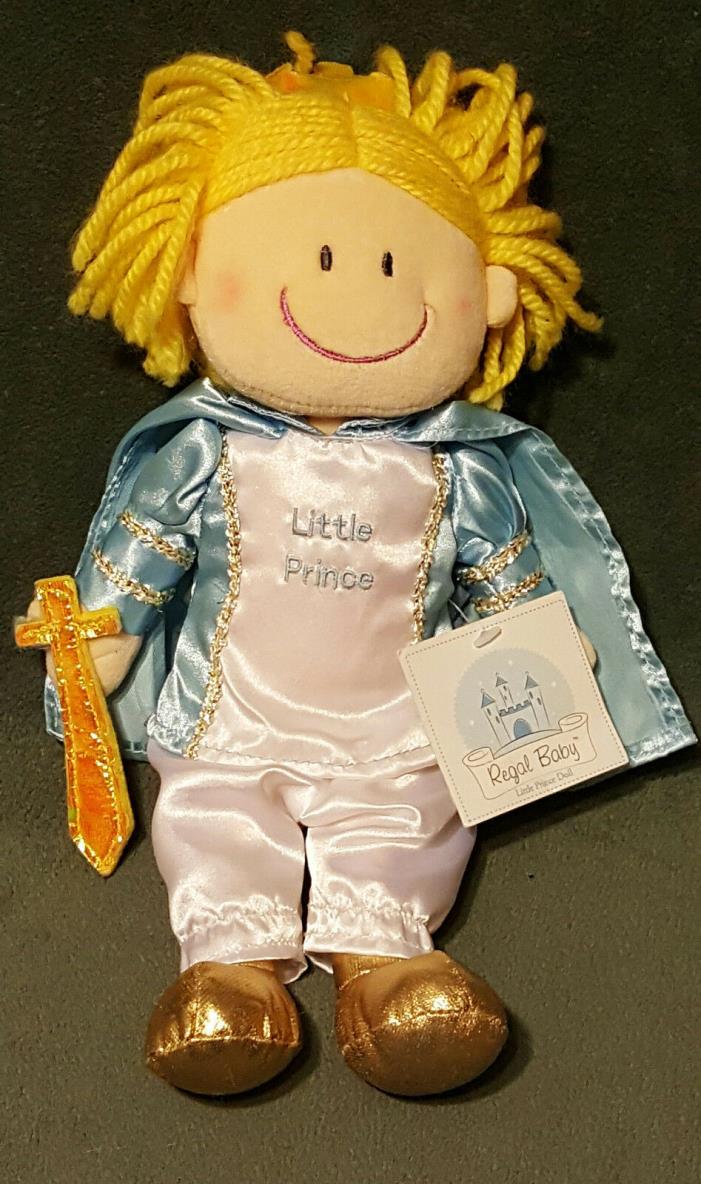 Russ Berrie Little Prince Doll Regal Baby Plush Stuffed Toy 12