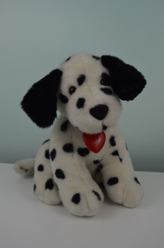 Russ Berrie Doodles Dalmation Puppy Dog Plush Stuffed Animal Red Heart 1053 11