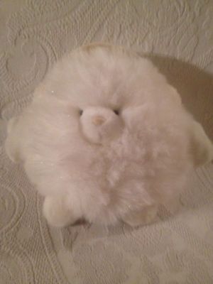 Russ Snowpuff White Glitter Fur Bear Or Cat Plush Stuffed 9
