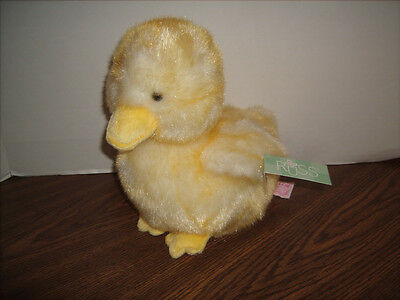 Russ Berrie Chick A Loo Duck Easter Spring Yellow Sparkle Plush 11