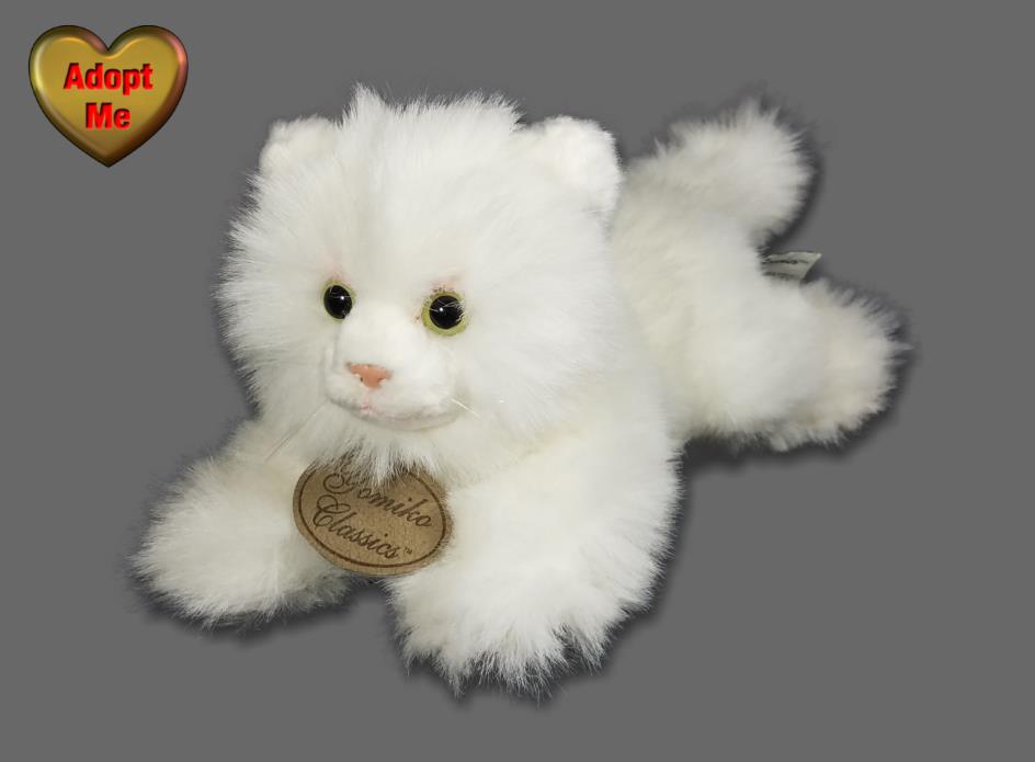 Russ Berrie Yomiko Classics White Persian Kitty Cat Kitten Stuffed Plush Animal