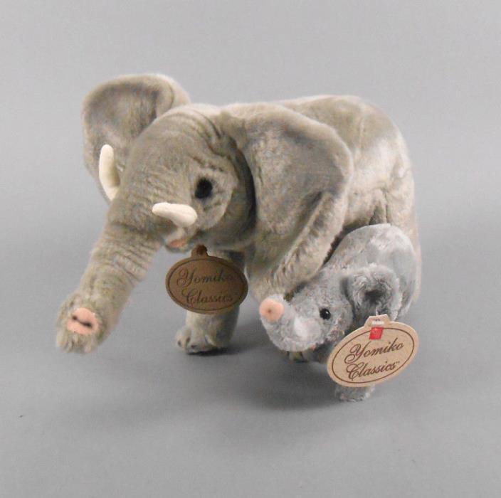 Russ Yomiko Classics Elephant with Baby Plush Toy 10