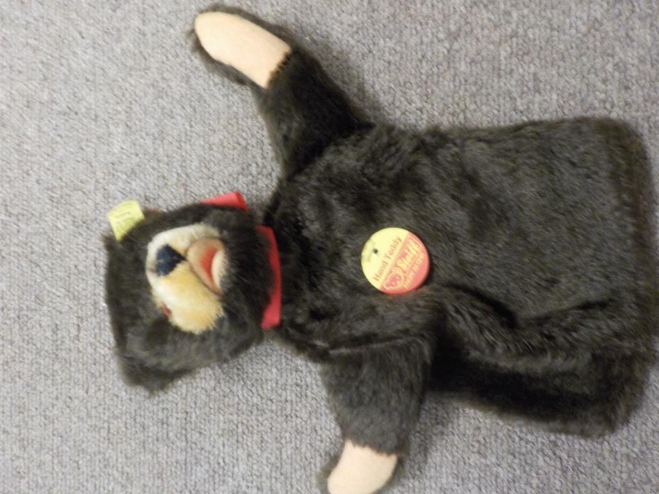 Vintage STEIFF Teddy BEAR Hand Puppet, Austria, Wool & Cotton covering