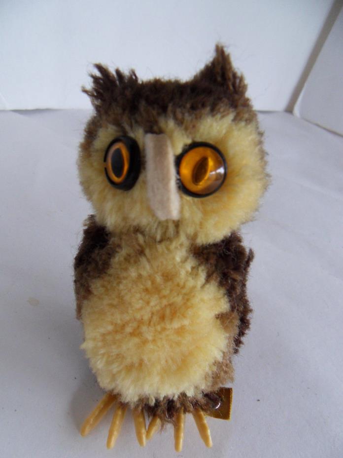 Steiff owl wool owl miniature stuffed animal Germany 1691
