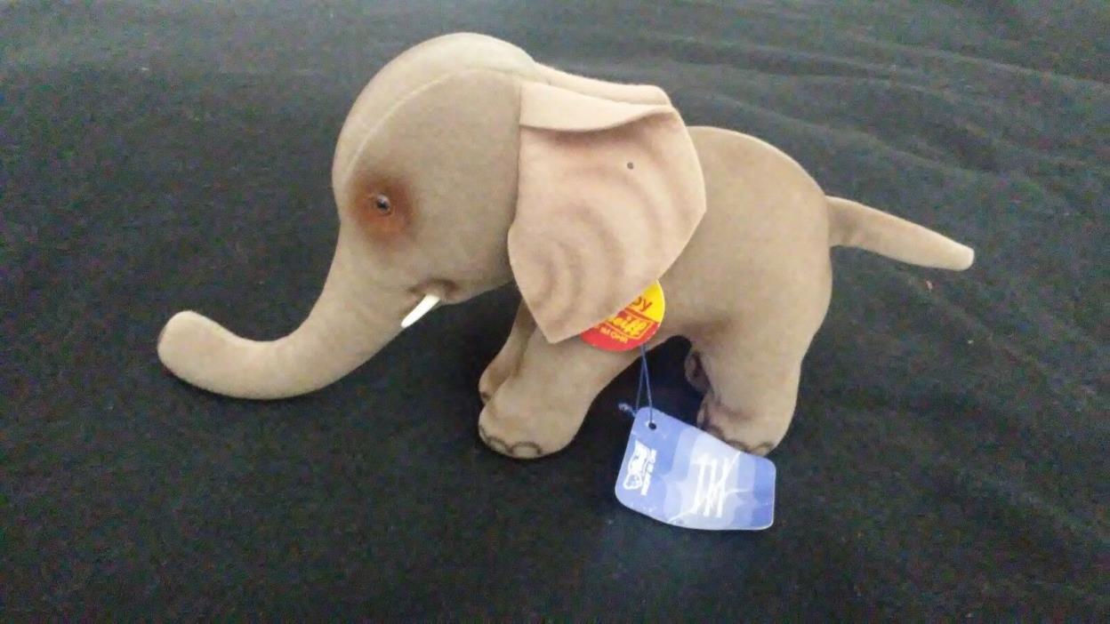 Steiff  Elephant Trampy Vintage 1960's With Tags!