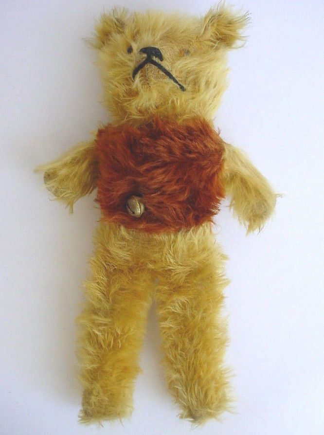 Adorable Vintage 1920-1930's Long Mohair Teddy Bear