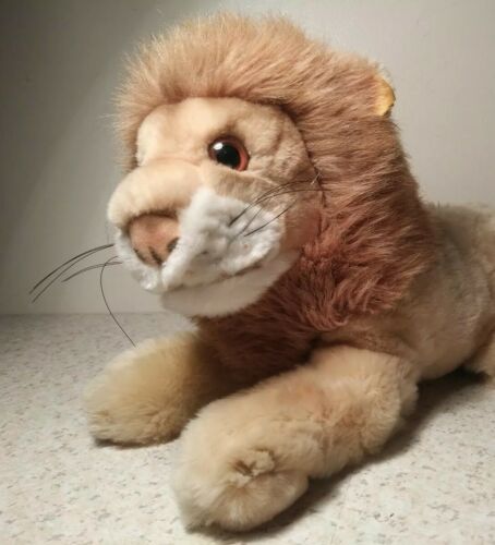 Vtg ORG STEIFF LEO LION Stuffed Animal small ~Germany