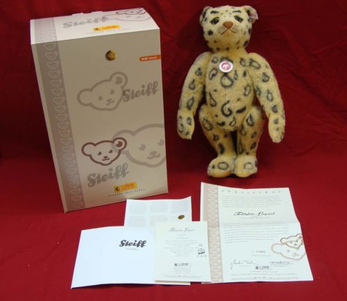 2008 STEIFF TEDDY BEAR LEOPARD ALPACA GROWLER LE 00485 TEDDY-BEAR 420696 BOX 16