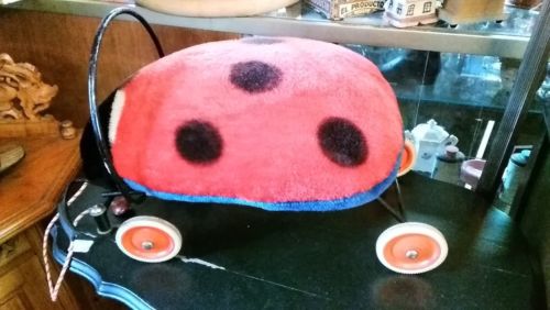 1920's STEIFF LADY BUG ON WHEELS
