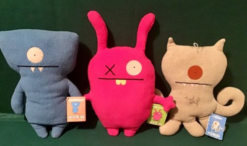 Ugly Doll Lot of 3 Stuffed Plush Collectible Dolls (Lot # 2)