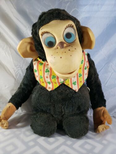 Chester O' Chimp Manttel Pull String Talking Stuffed  MONKEY