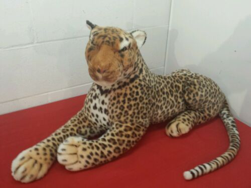 Large Kellytoy Cheetah Leopard Cat Plush Stuff Animal VTG Realistic Life Like