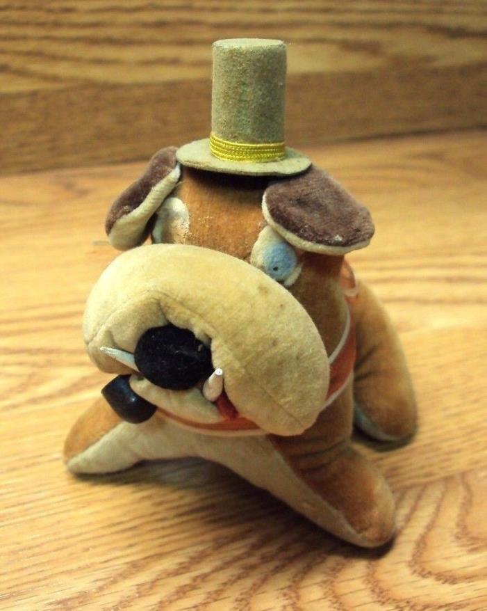 ** CLEARANCE ** Vtg 1969 Japan Children's Stuffed Miniature Toy ~ BULLDOG Dog