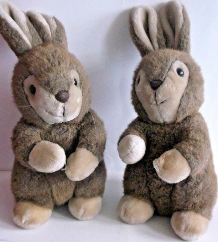 Vintage America Wego Plush Honey Bunnies Rabbits 1980s  Easter Bunnies Bunny