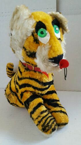 Jeebee creation vintage stuffed plush tiger rare animal