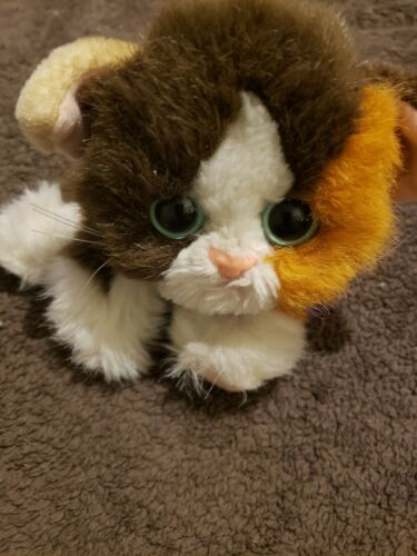 Vintage Tyco Kitty Kitty Kitten Kittens Plush Rattle Purr Cat Calico Small Baby