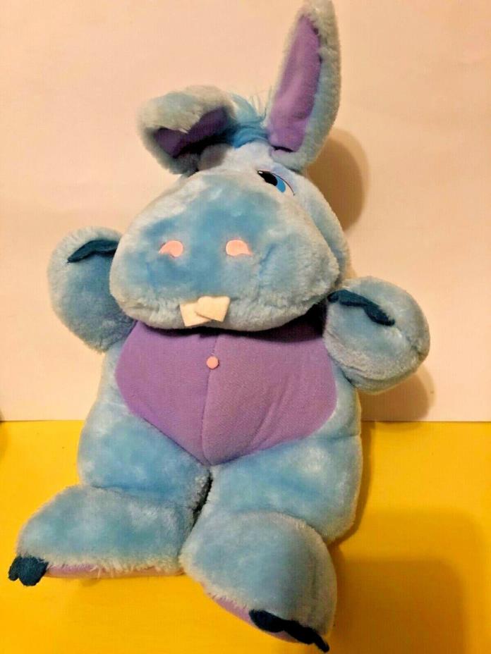 Wuzzles Hoppopotamus Hasbro Softies 1985 Vintage Stuffed Animal Toy