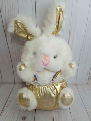 VTG Baby Bunny Rabbit CUDDLE WIT Plush Toy Stuffed Peach 16 inches Easter (BinP)