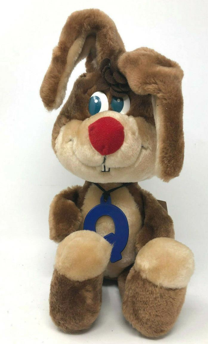 VINTAGE NESTLE QUIK BUNNY PROMO RUSS BERRIE & CO STUFFED ANIMAL PLUSH W/TAG