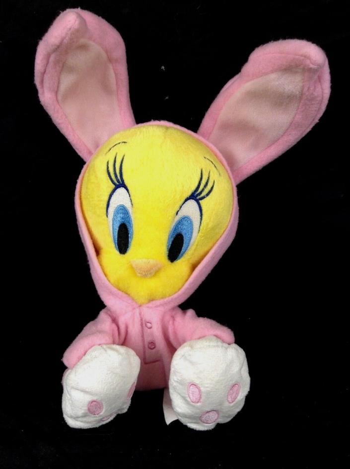 Looney Tunes Tweety Bird easter bunny plush stuffed 11