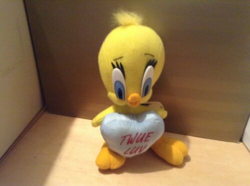 Vintage Looney Tunes Warner Bros Tweety Bird Plush Stuffed Animal Twue Love