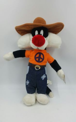 Looney Tunes 70's Sylvester Peace Plush 1998 16