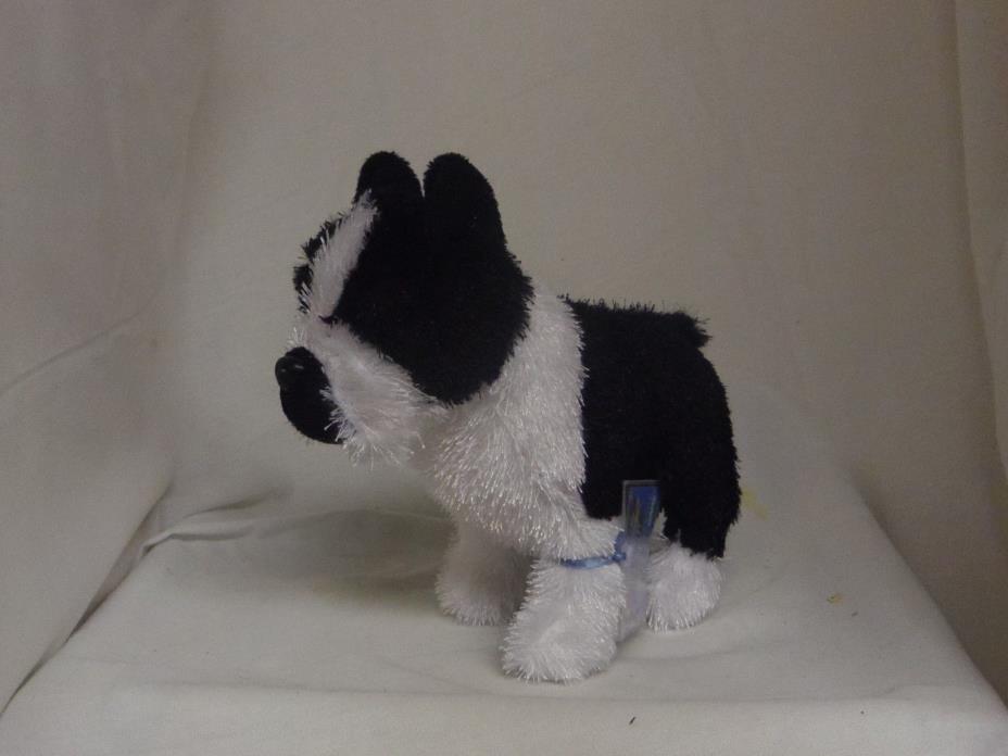 Boston Terrier full size 9in Webkinz puppy dog with sealed unused code HM173