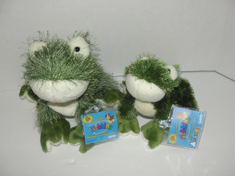 Webkinz  FROGS + Lil Kinz Frog  w/Tags LOT of 2