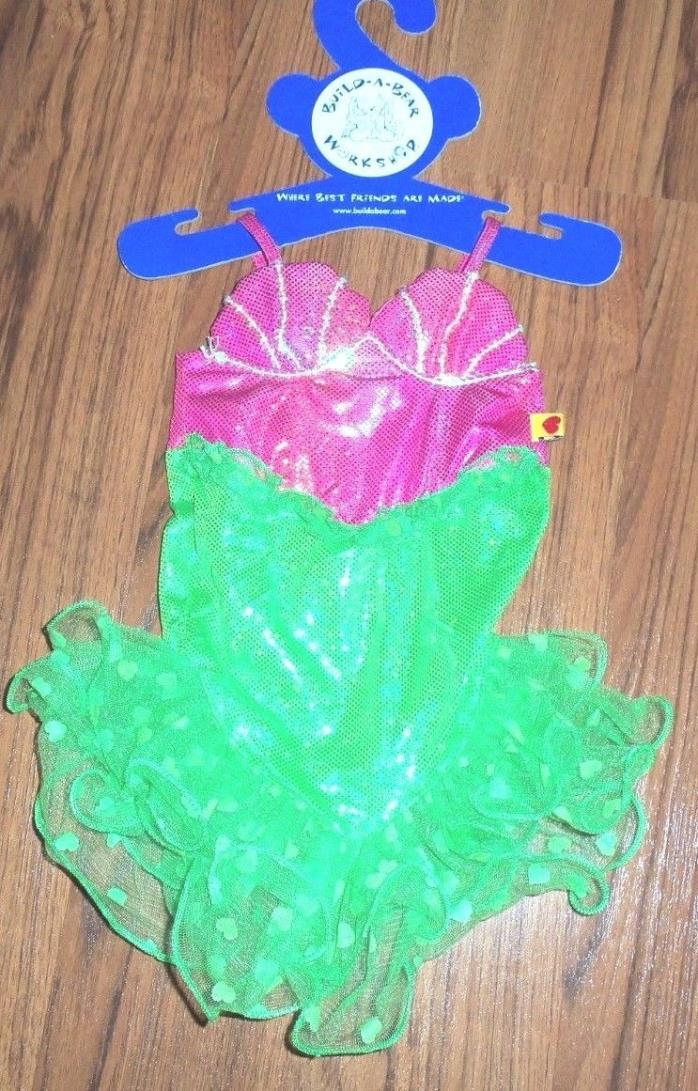 BABW, Build A Bear Clothes Outfit Pink and Green Mermaid Dress