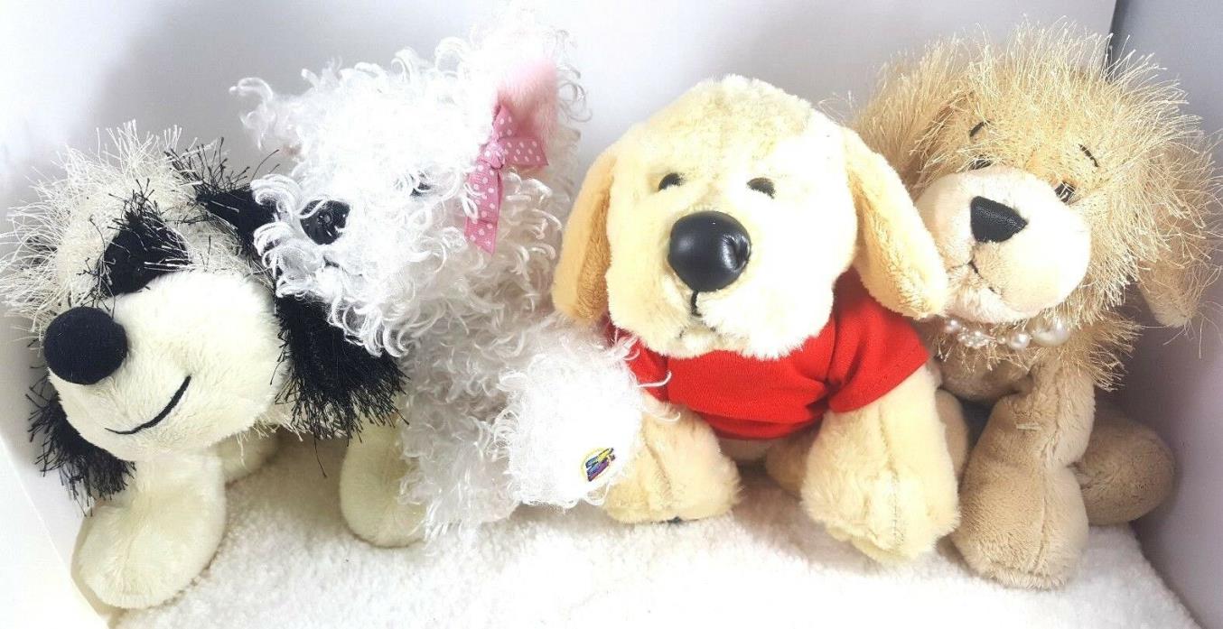 Ganz Webkinz Lil Kinz Lot NO CODE 4 Signature Plush Stuffed Animal Toys Dogs
