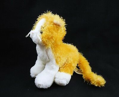 Ganz Lil'Kinz Orange Cat HS017 Plush Stuffed Webkinz gold & white kitten NO CODE