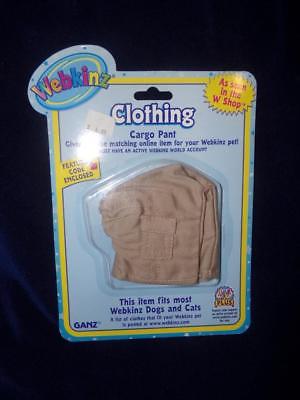 KHAKI CARGO  PANTS-  fits most WEBKINZ cat dog pet CLOTHING new