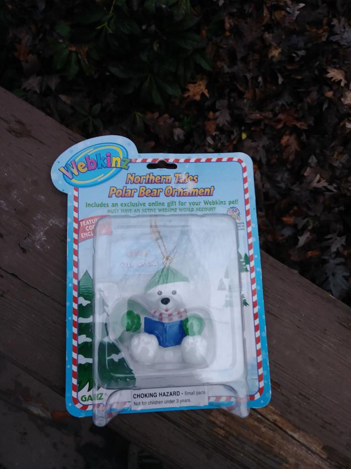Webkinz Figurine Ornament Polar bear, NIB