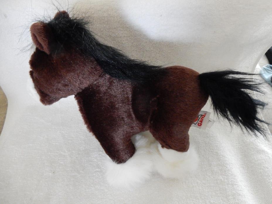 Gantz Webkinz Plush Stuffed Clydesdale Horse HM139 No-Code  LOOKS GREAT EUC