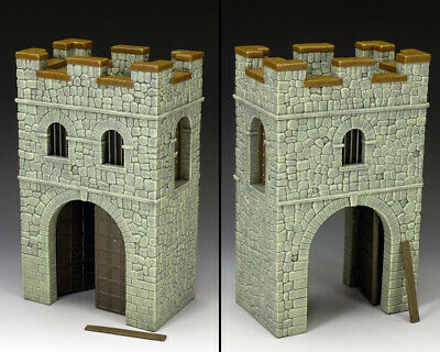 KING & COUNTRY ROMAN EMPIRE RF001 (G) ROMAN FORT GATE TOWER GREYSTONE MIB