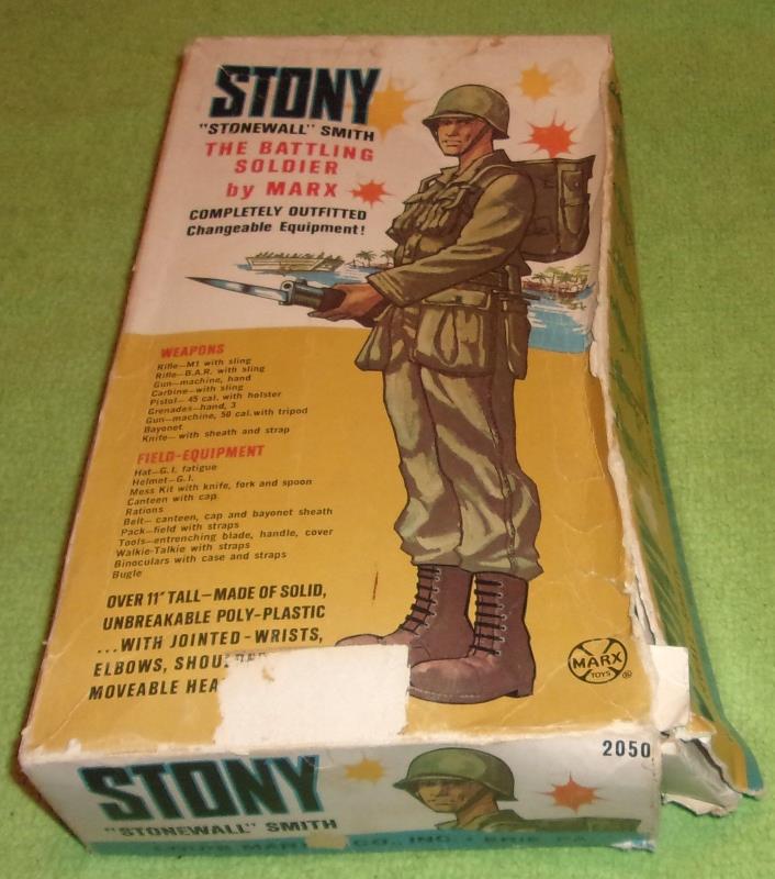 Stony Stonewall Smith soldier marx toys in box collectible display miltiary rare
