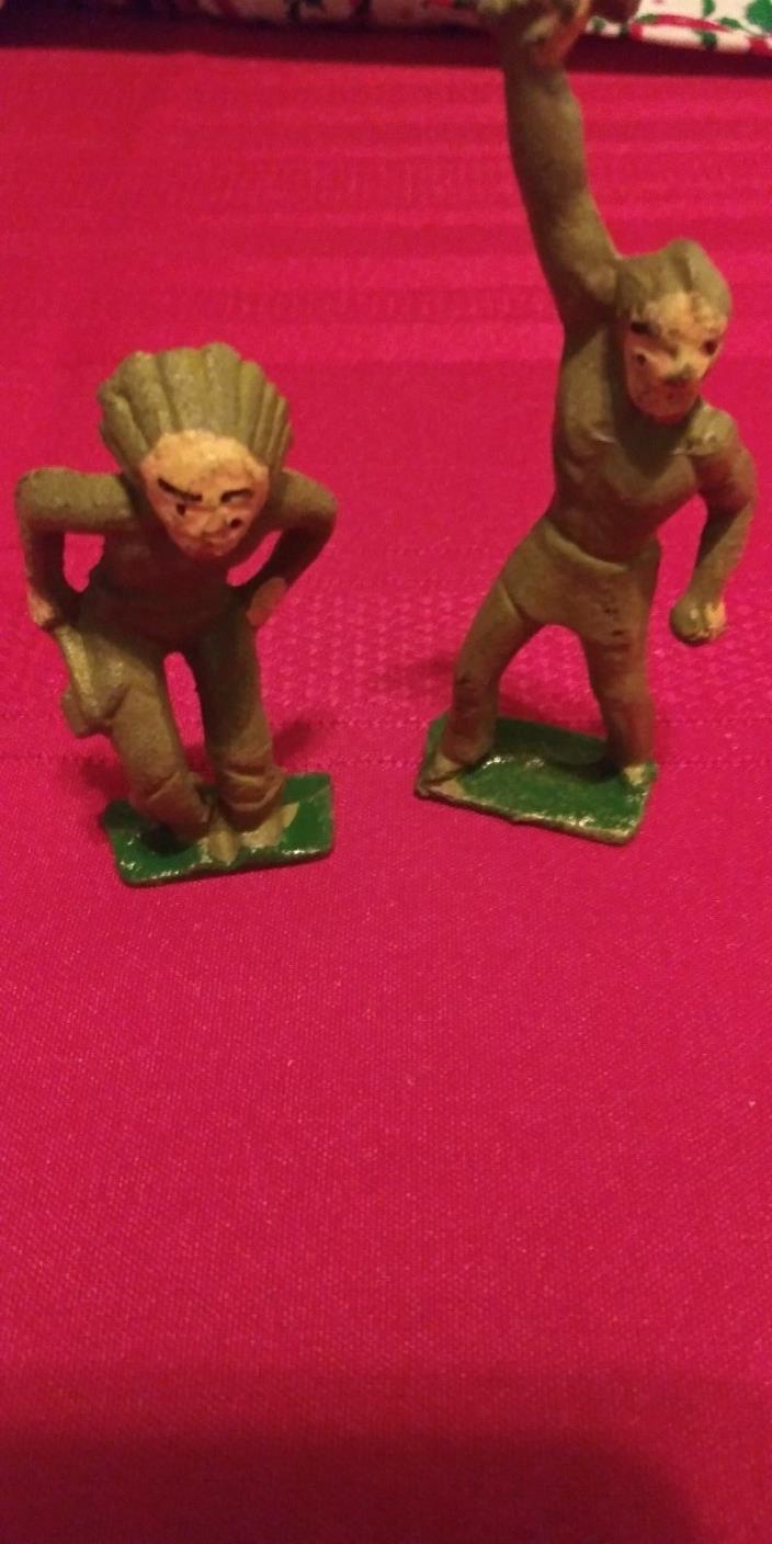 Vintage Toy Indians Cast Metal FREE SHIPPING