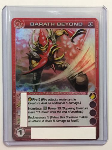 Chaotic Barath Beyond Super Rare Card Unused Code Random Stats