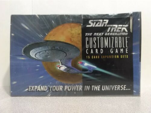 Star Trek CCG UnlimiEdition booster box black border sealed 1994 36 packs HTF