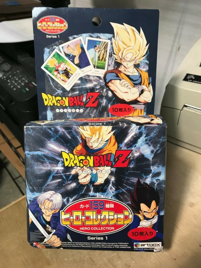 1x DRAGON BALL Z ARTBOX BOOSTER BOX SERIES 1 SEALED 24 PACKS AUTHENTIC LICENSED