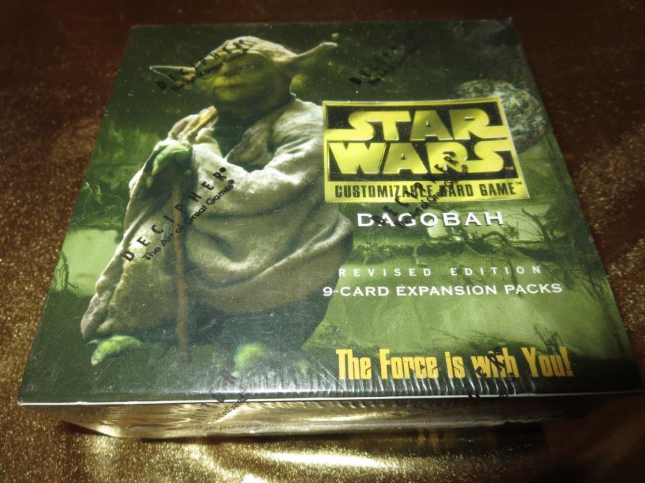 Star Wars CCG Dagobah 1999 Expansion packs Decipher Wax Box NEW Factory Sealed