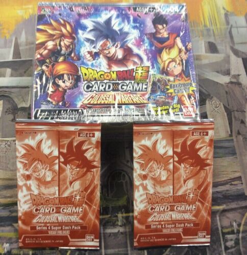 DBS Colossal Warfare Booster Box BRAND NEW SEALED With 2 Series 4 Dash Packs!